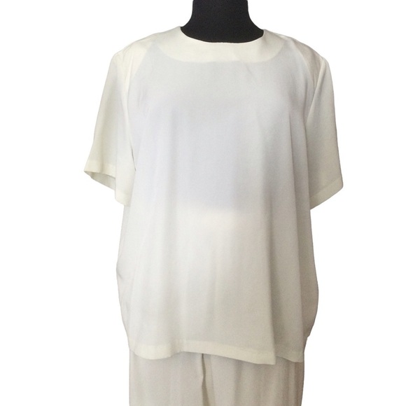 S. G. Four Piece Cream Color Pant & Skirt Suit Plus Size - Picture 10 of 12